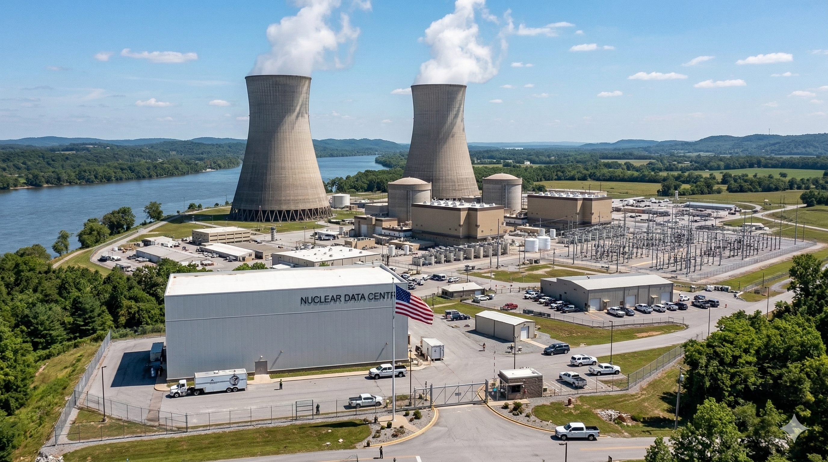 Nuclear-powered data center facility