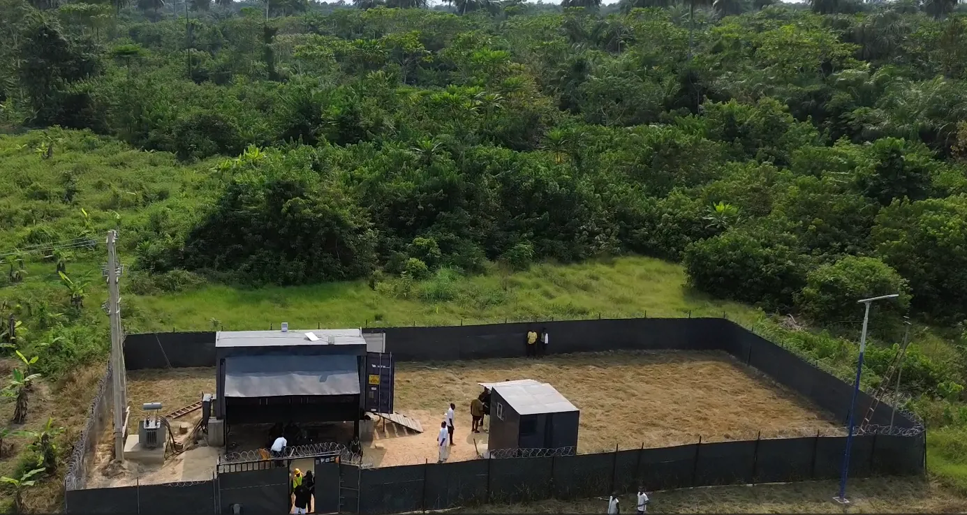 Aerial view of NRG Bloom operational site in Nigeria